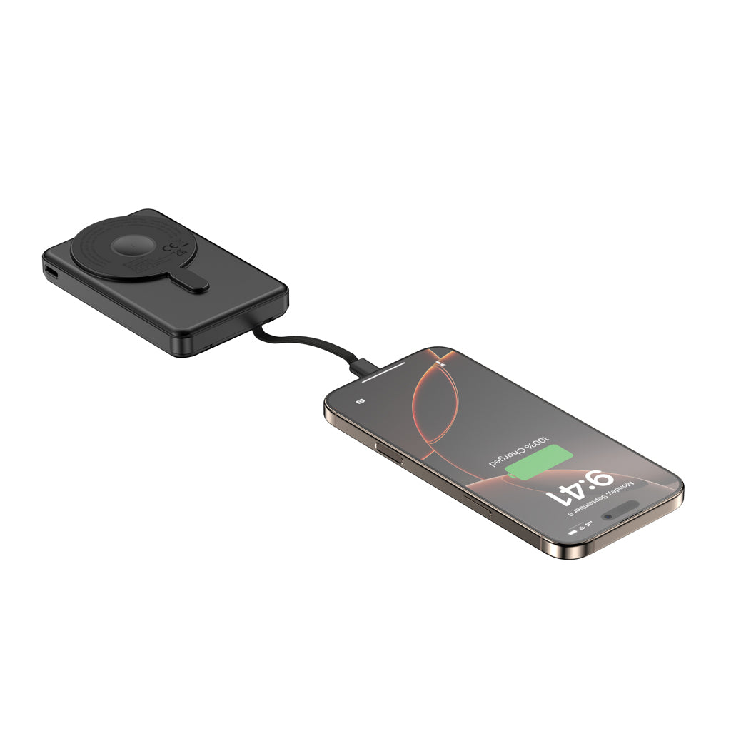 Urban Vitamin Delano 5in1 10,000mah 20WPD magnetic powerbank - Black