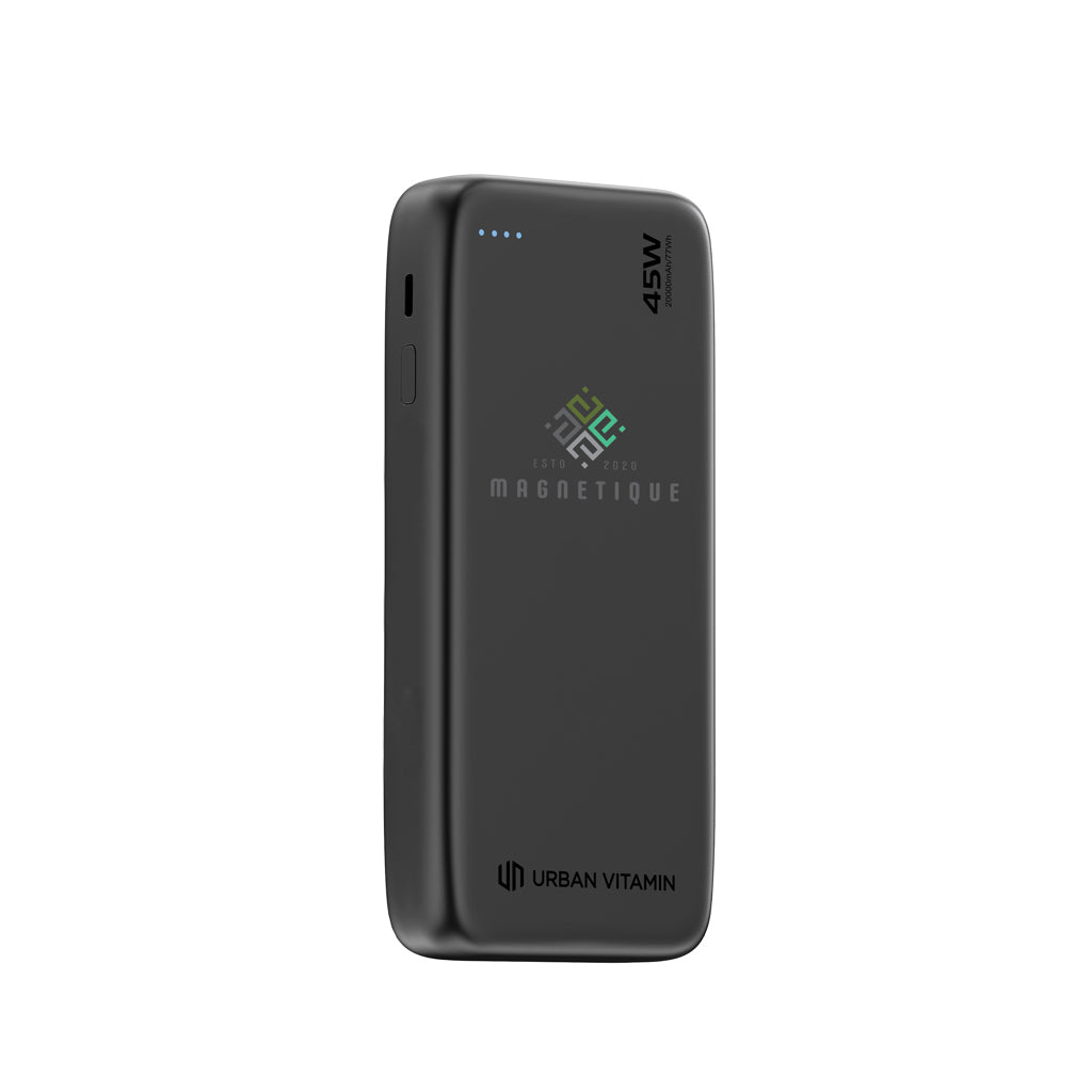 Urban Vitamin San Mateo 45W 20.000 mAh Powerbank - Black