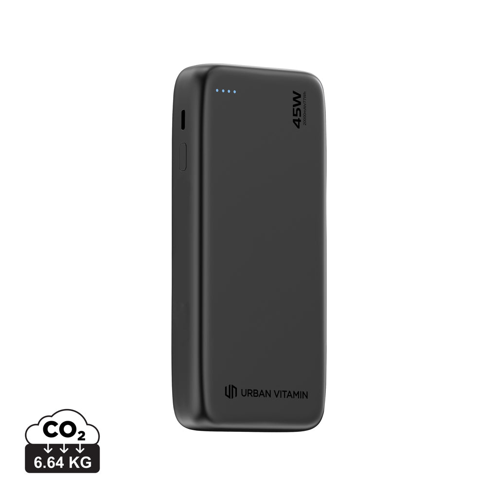 Urban Vitamin San Mateo 45W 20.000 mAh Powerbank - Black