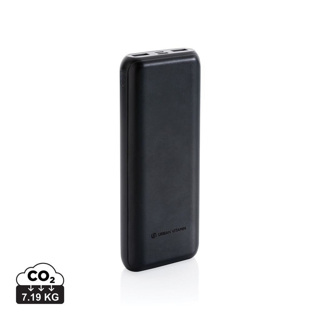 Urban Vitamin Pasadena 20.000 mAh 18W PD powerbank - Black