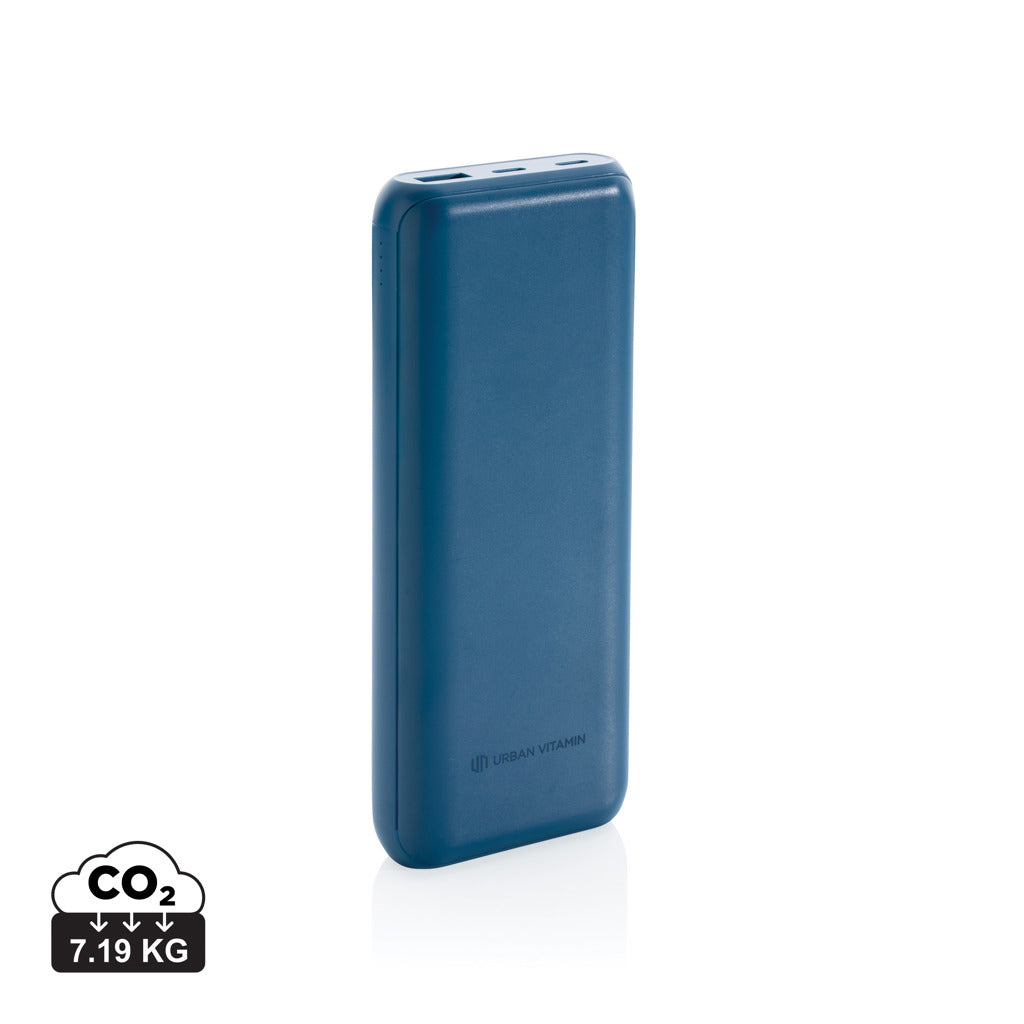 Urban Vitamin Pasadena 20.000 mAh 18W PD powerbank - Blue