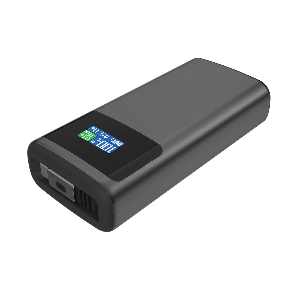 Quantum RCS ultra-fast PD45W 10.000mAh powerbank with screen - Grey