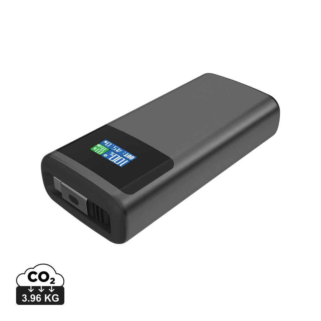 Quantum RCS ultra-fast PD45W 10.000mAh powerbank with screen - Grey