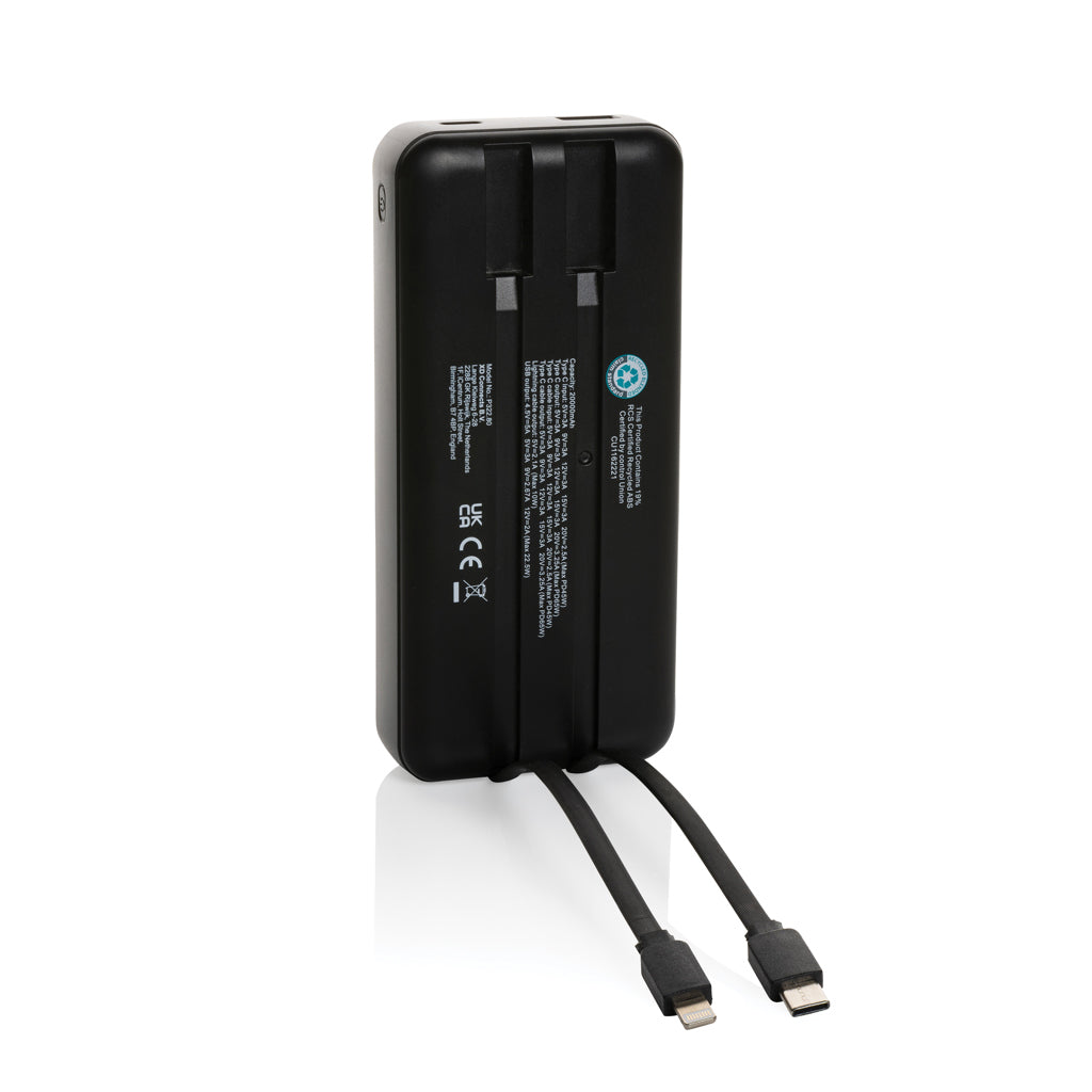 Gridley RCS rplastic 20000 65W laptop powerbank - Black