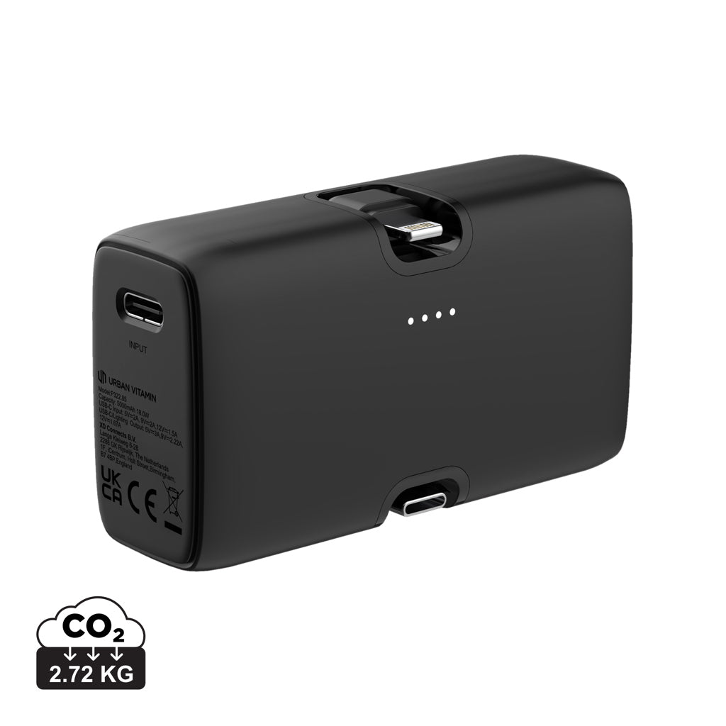 Urban Vitamin Los Angeles RCS rplastic 20W PD powerbank - Black