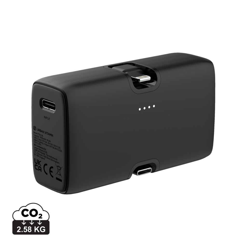 Urban Vitamin Los Angeles RCS rplastic 20W PD powerbank - Black