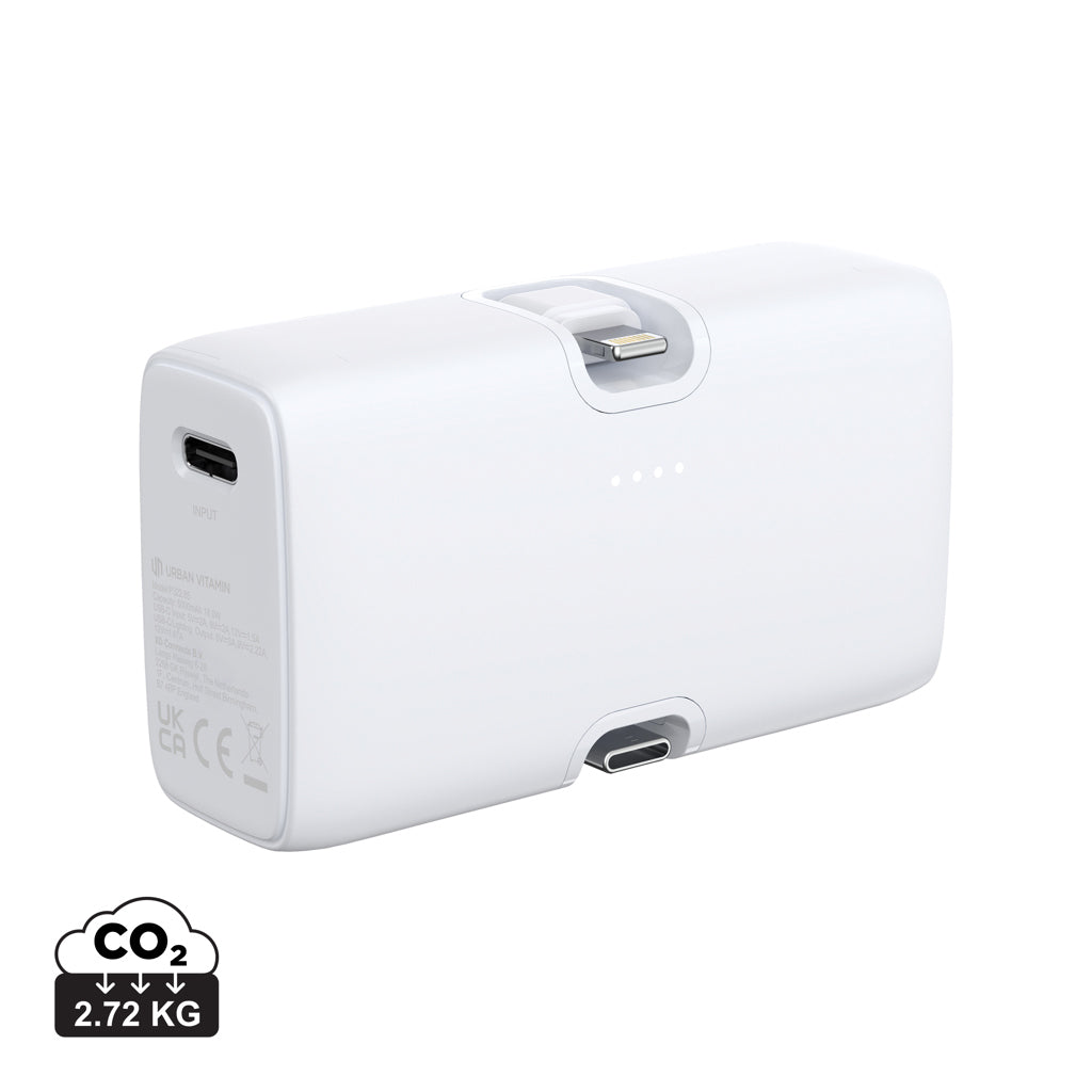 Urban Vitamin Los Angeles RCS rplastic 20W PD powerbank - White