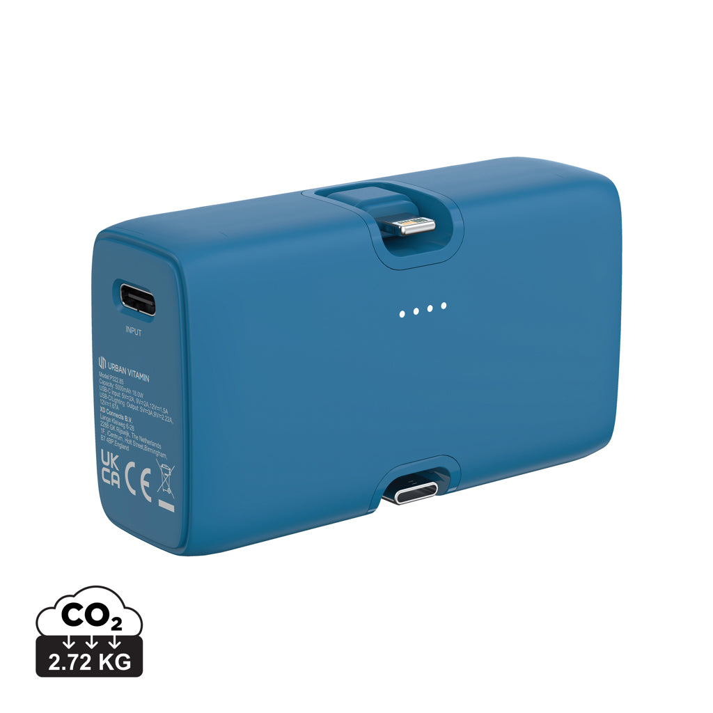 Urban Vitamin Los Angeles RCS rplastic 20W PD powerbank - Blue