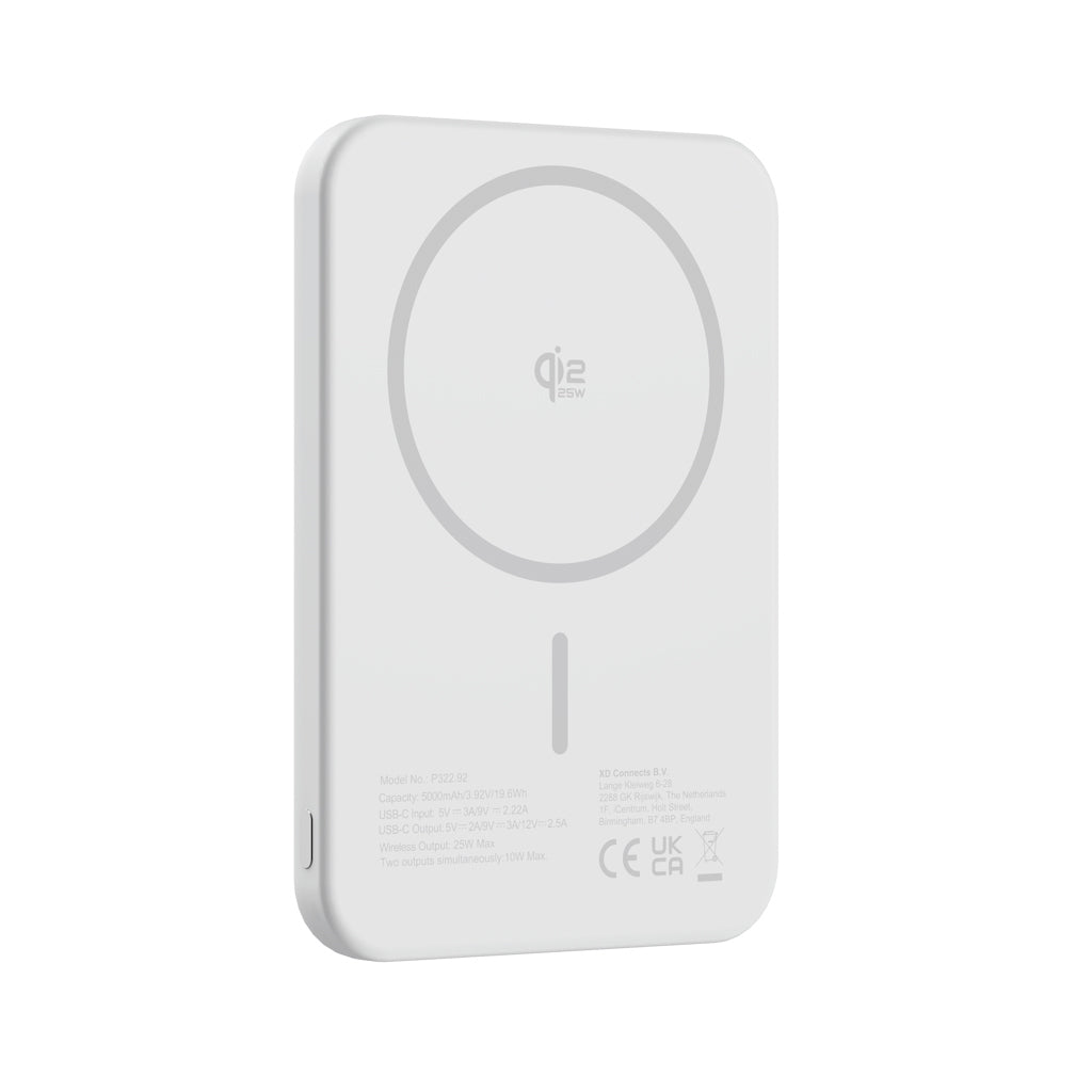 Urban Vitamin Pomona 5000mAh Qi2.2 25W magnetic powerbank - Silver