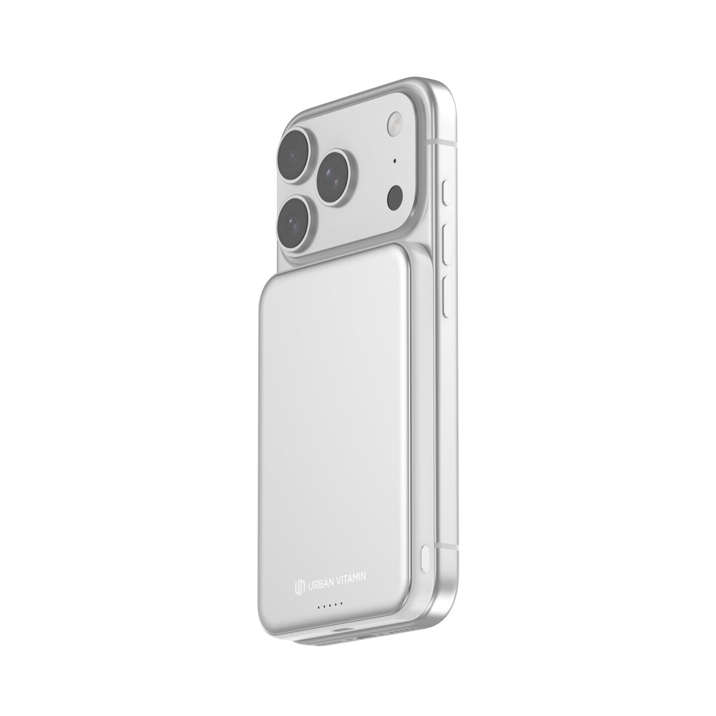 Urban Vitamin Pomona 5000mAh Qi2.2 25W magnetic powerbank - Silver