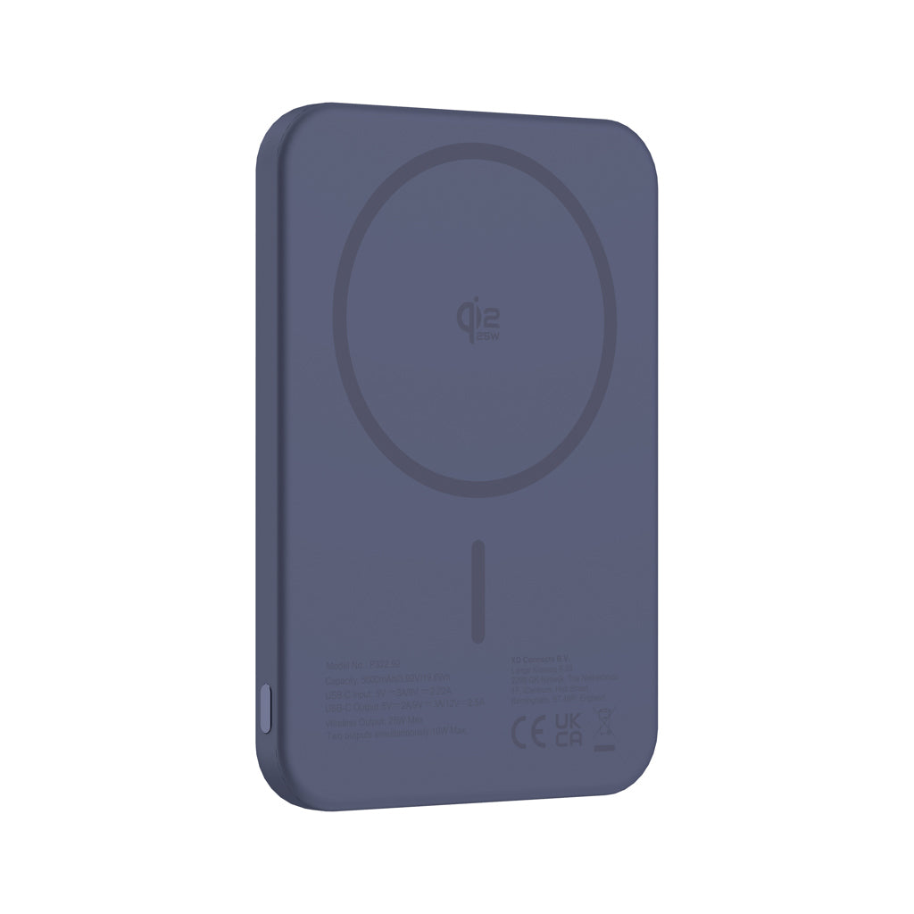 Urban Vitamin Pomona 5000mAh Qi2.2 25W magnetic powerbank - Blue