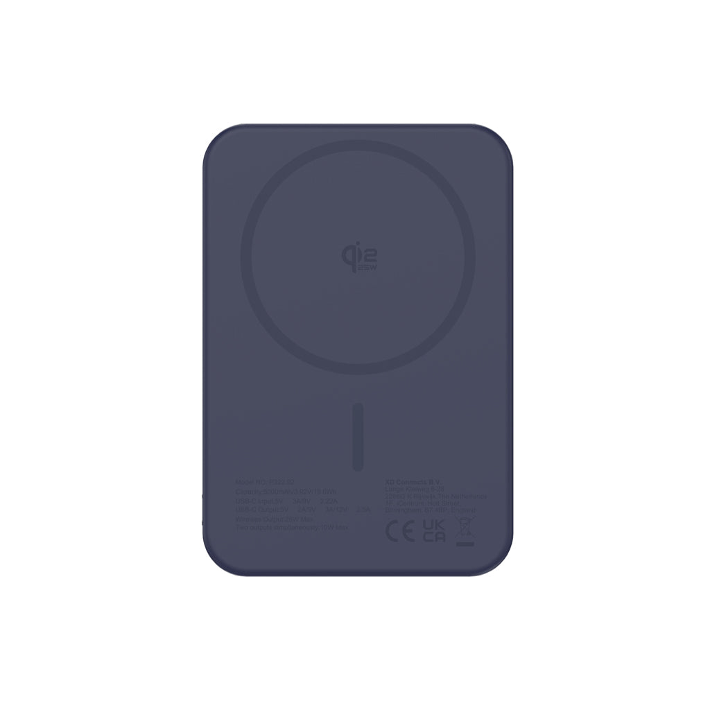 Urban Vitamin Pomona 5000mAh Qi2.2 25W magnetic powerbank - Blue