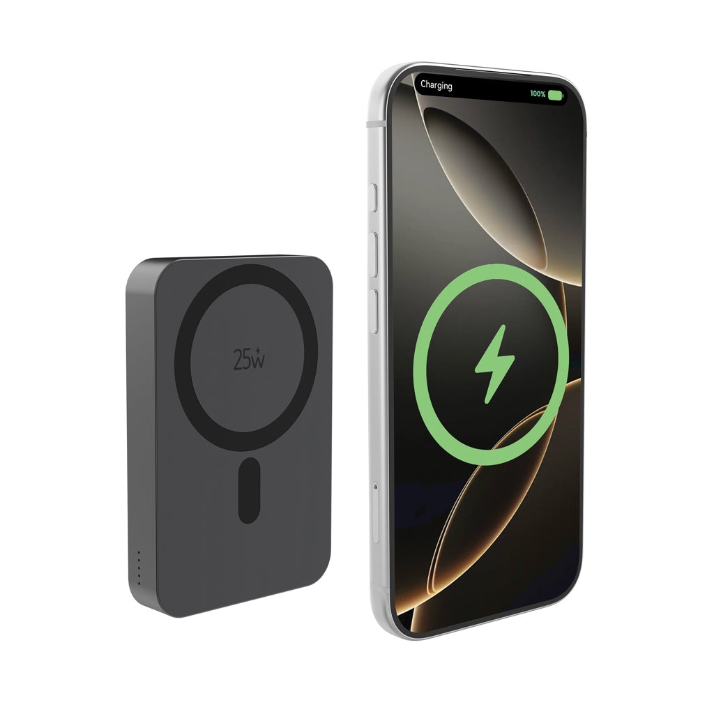 Quantum RCS ultra-fast 10.000mAh magnetic 25W powerbank - Grey