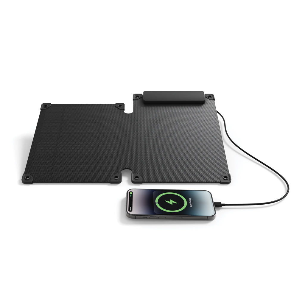 Solarpulse rplastic portable Solar panel 10W - Black
