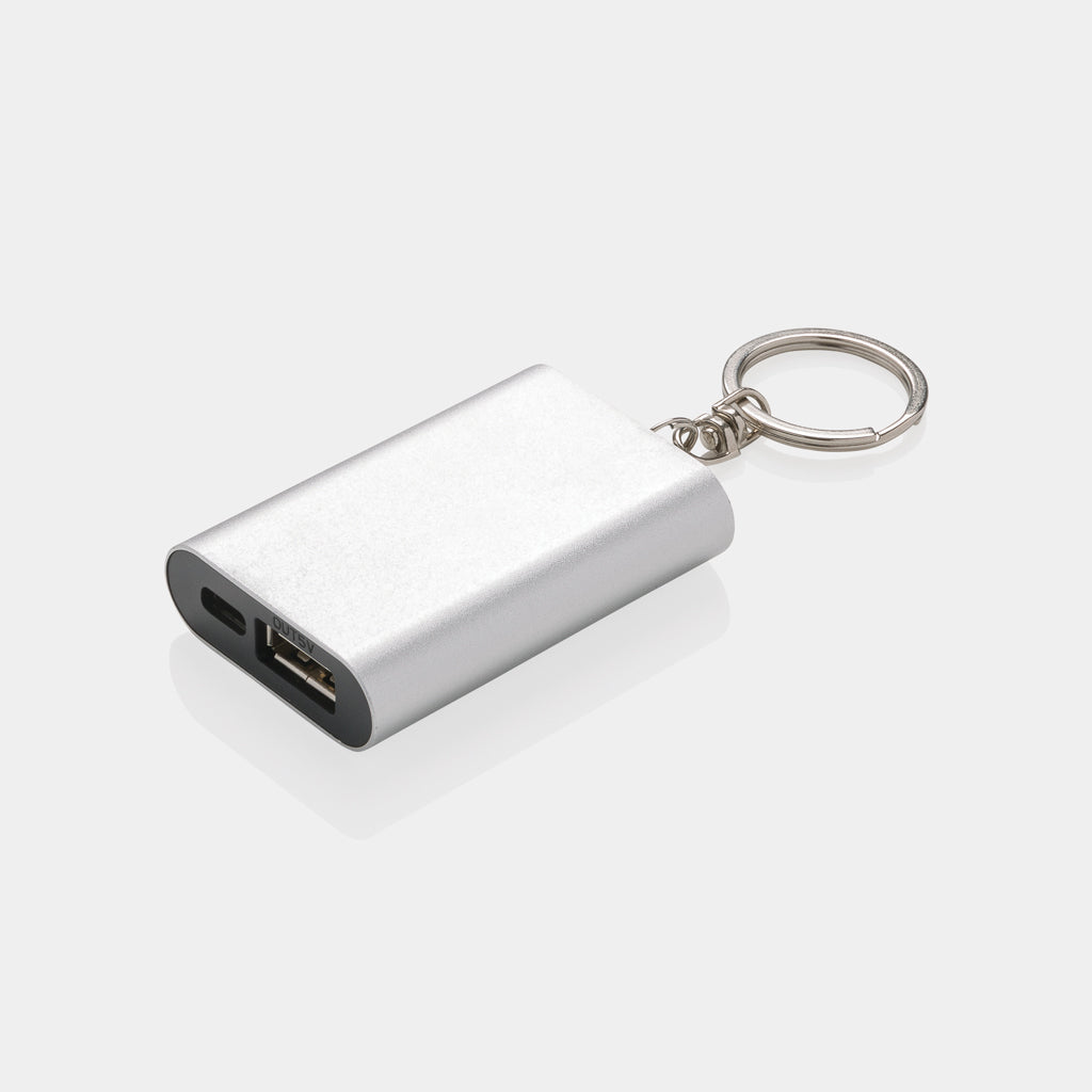 1.000 mAh keychain powerbank - Silver