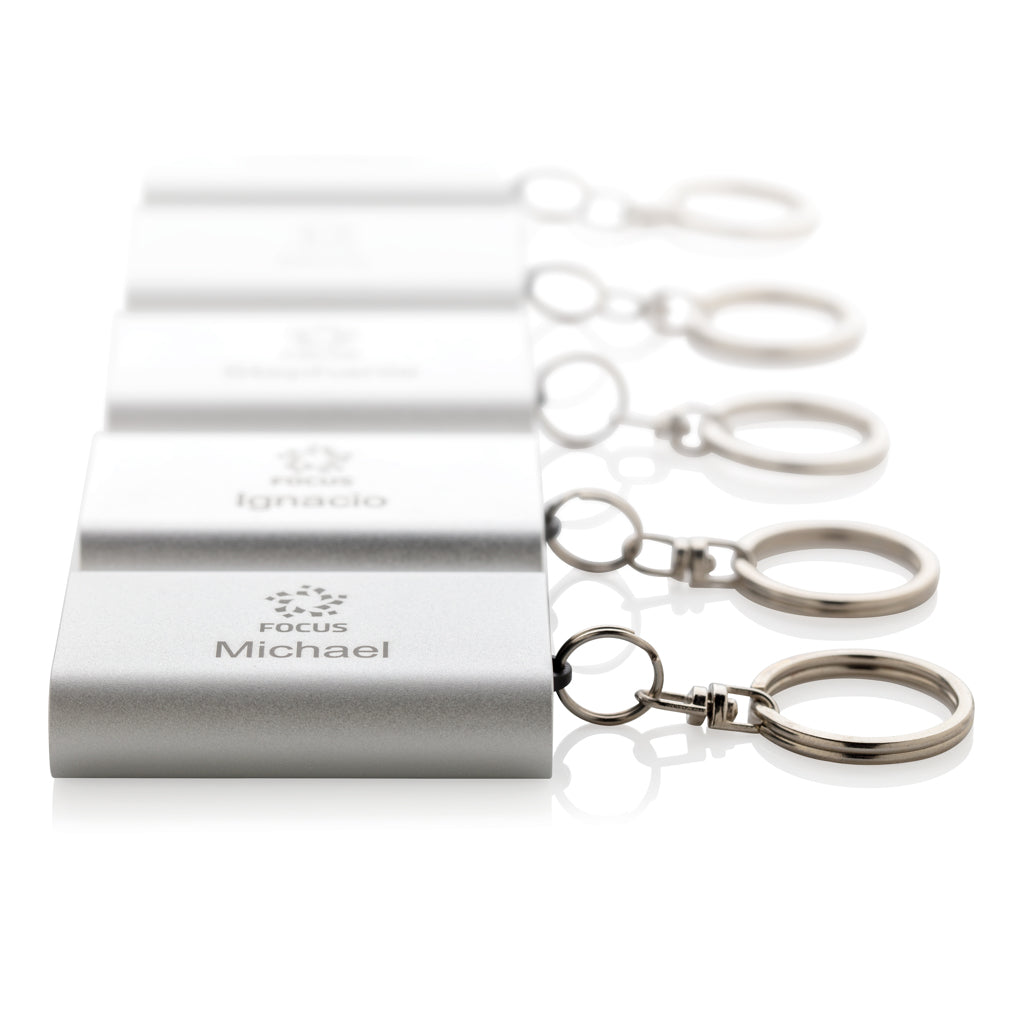 1.000 mAh keychain powerbank - Silver