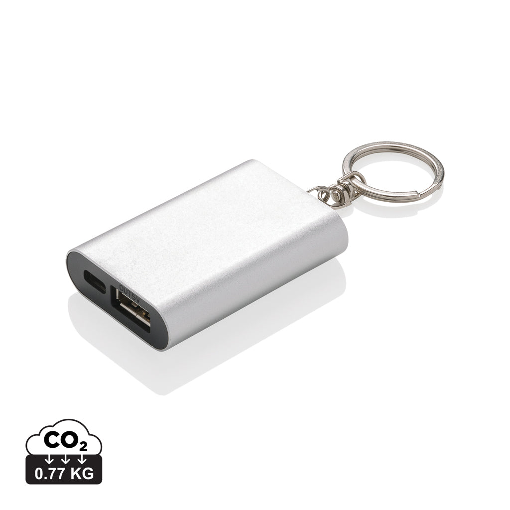 1.000 mAh keychain powerbank - Silver
