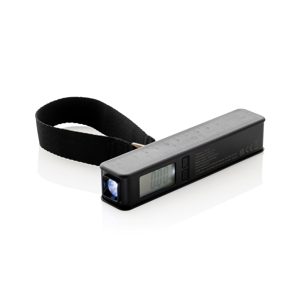 Swiss Peak 5-in-1 luggage scale powerbank torch - Black