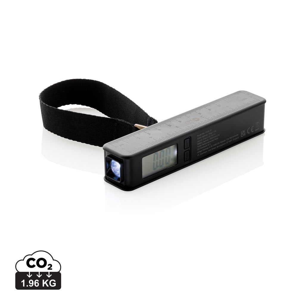 Swiss Peak 5-in-1 luggage scale powerbank torch - Black