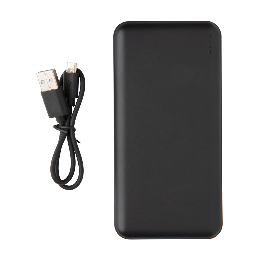 High Density 10.000 mAh Pocket Powerbank - Black