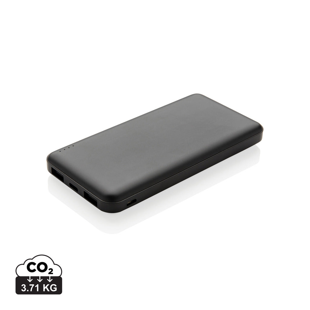 High Density 10.000 mAh Pocket Powerbank - Black
