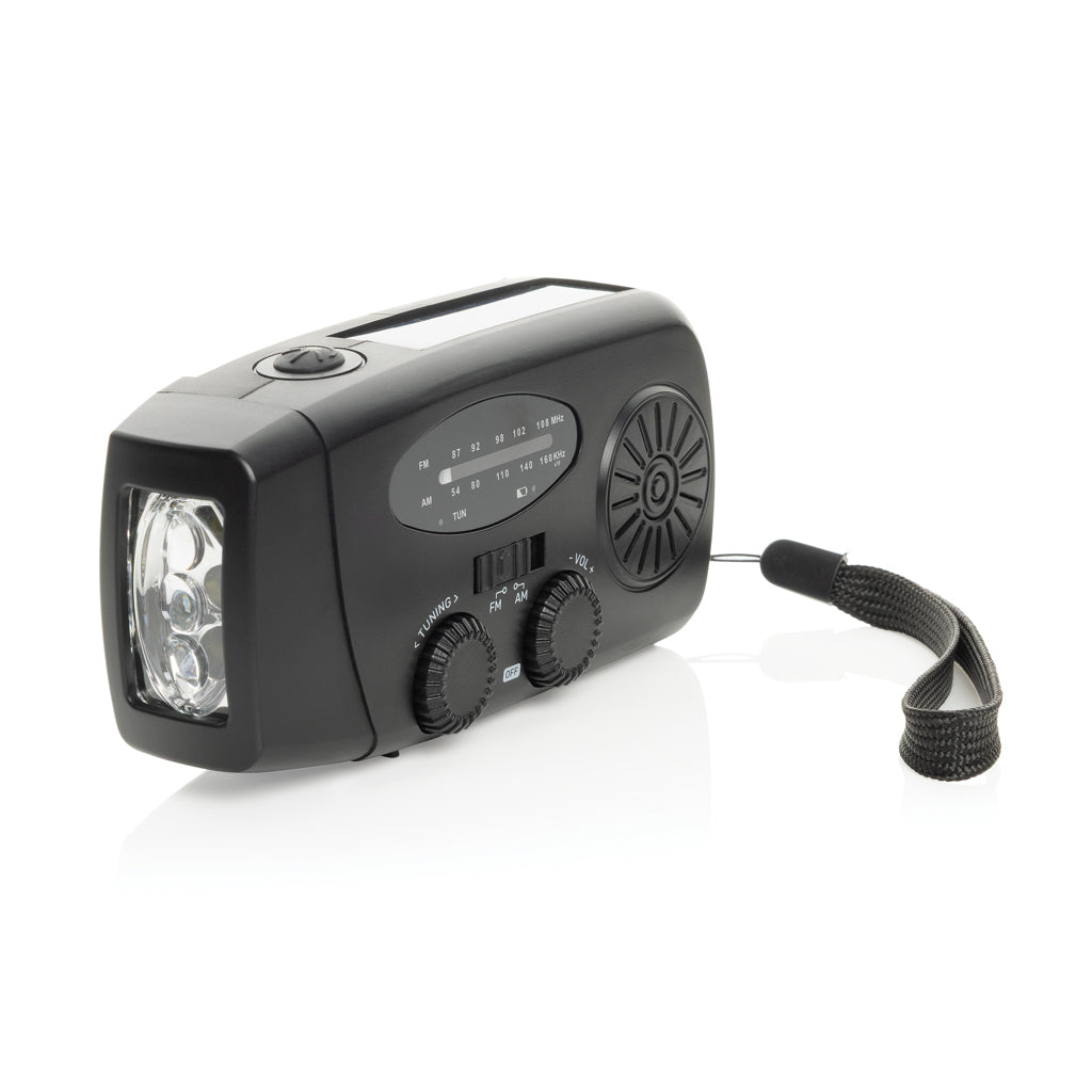 RescueWave RCS recycled plastic emergency radio - Black