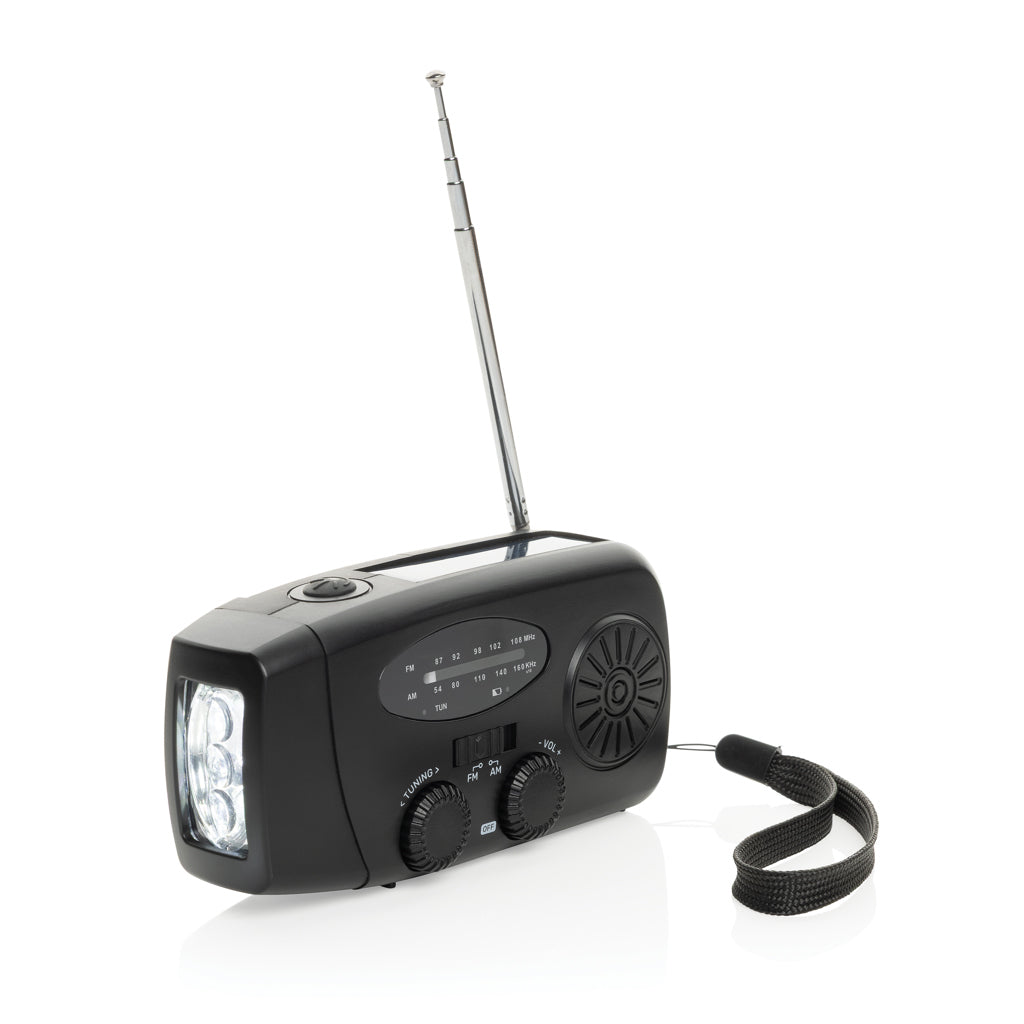 RescueWave RCS recycled plastic emergency radio - Black