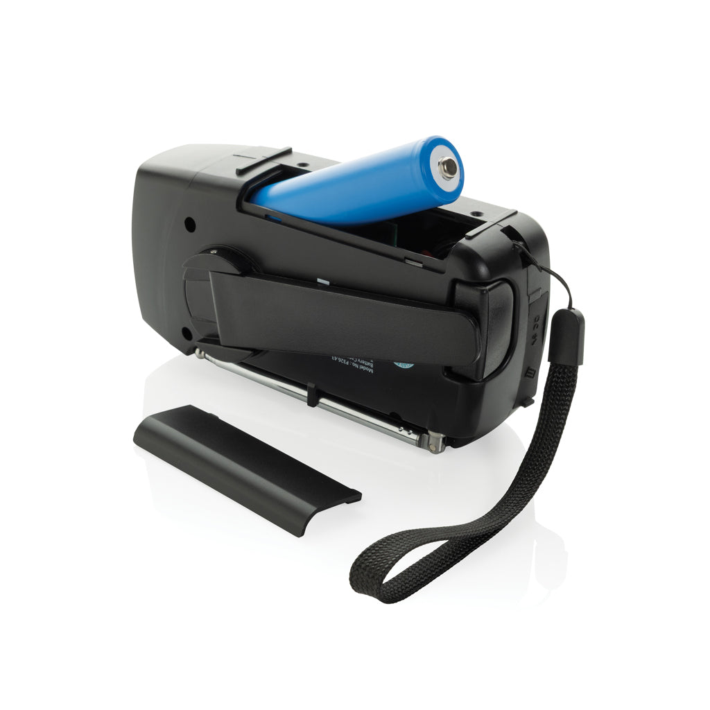 RescueWave RCS recycled plastic emergency radio - Black