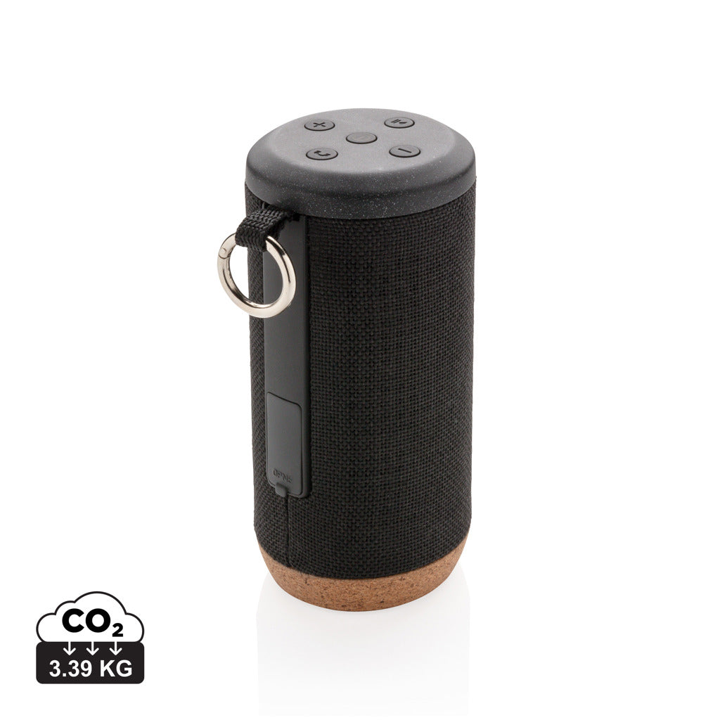 Baia 10W wireless speaker, cork - Black