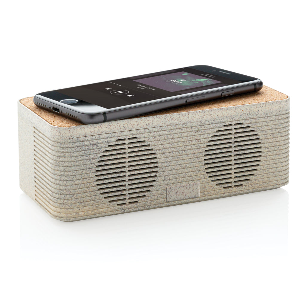 Wheatstraw wireless charging speaker - Khaki