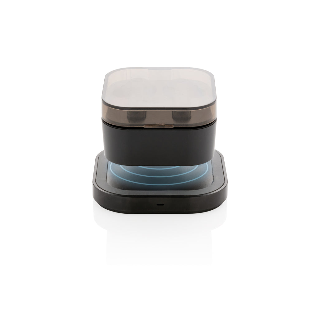 TWS earbuds in wireless charging case - Black