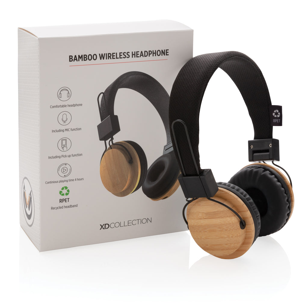 Bamboo wireless headphone - Brown