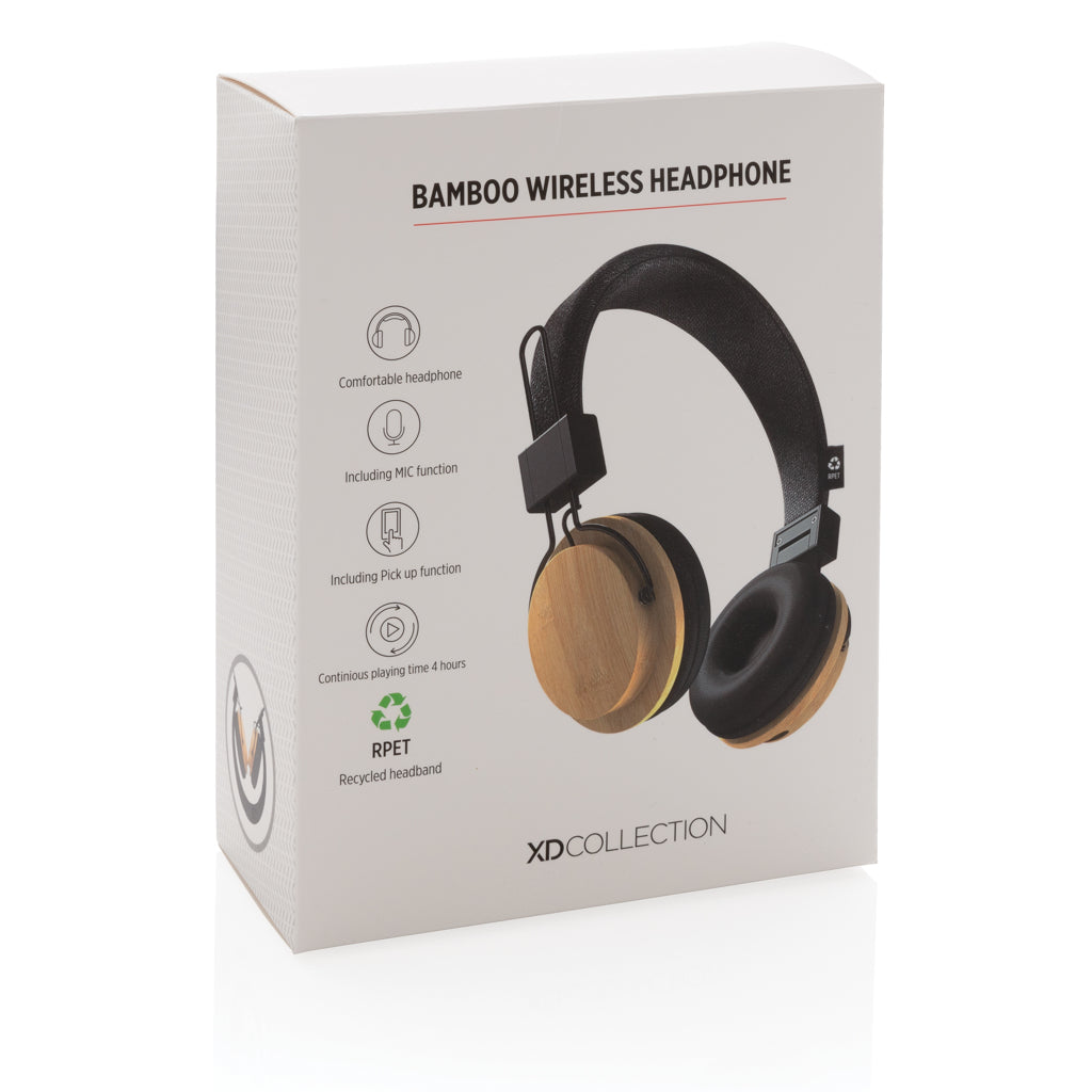 Bamboo wireless headphone - Brown