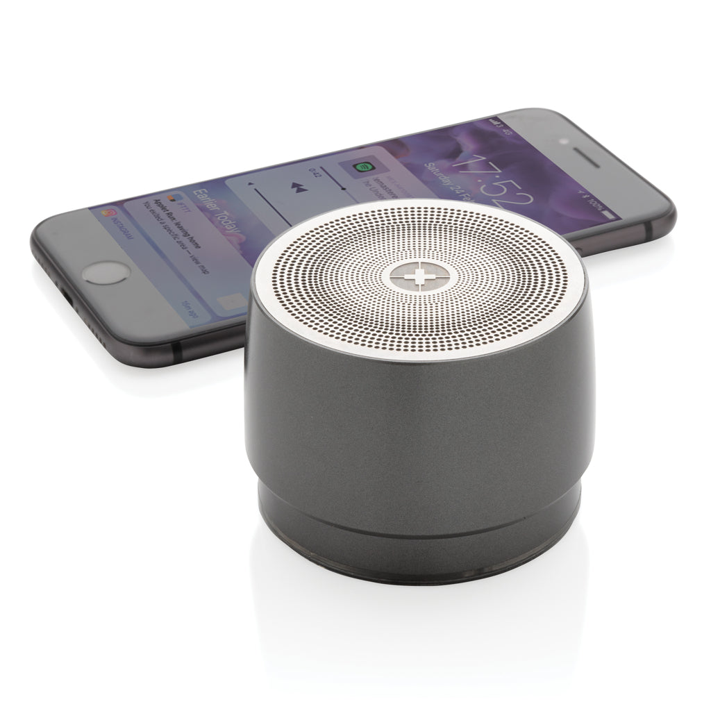Swiss peak 5W wireless bass speaker - Grey