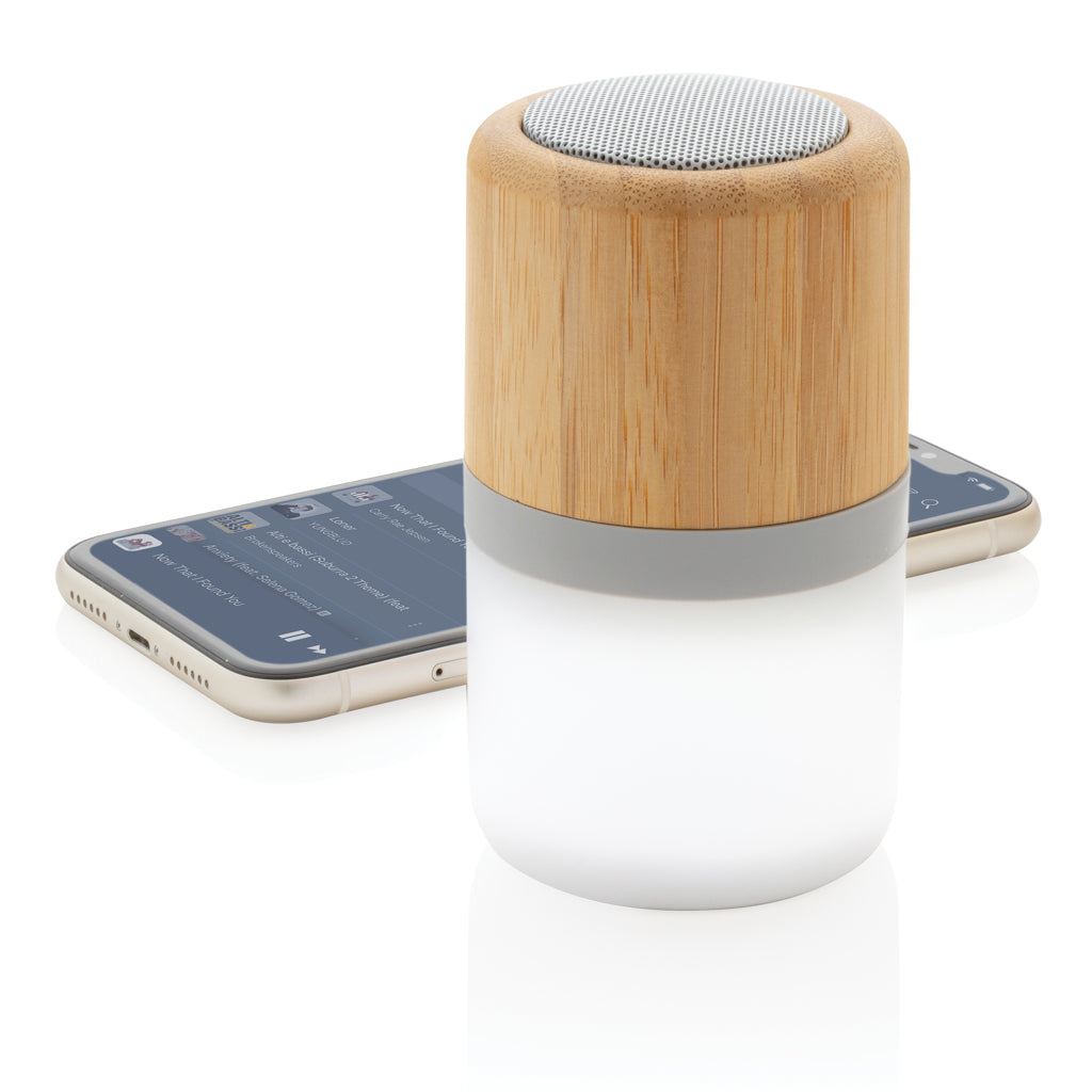 Bamboo colour changing 3W speaker light - White