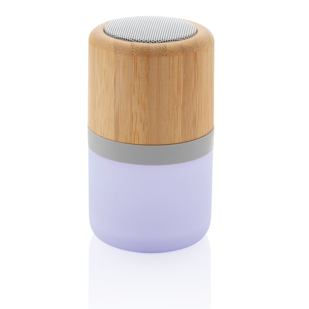 Bamboo colour changing 3W speaker light - White