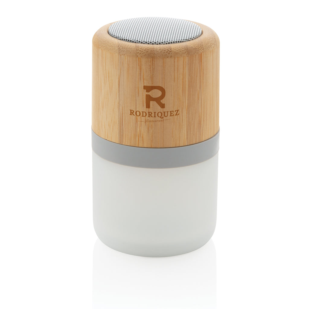 Bamboo colour changing 3W speaker light - White