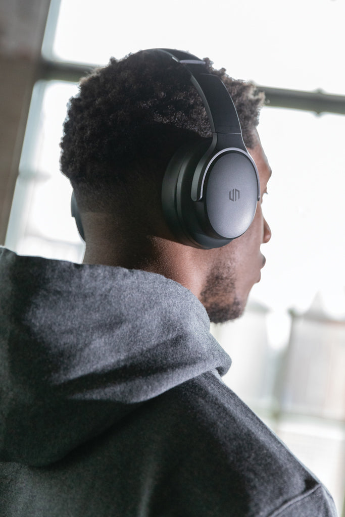 Urban Vitamin Palo Alto RCS rplastic headphone - Black