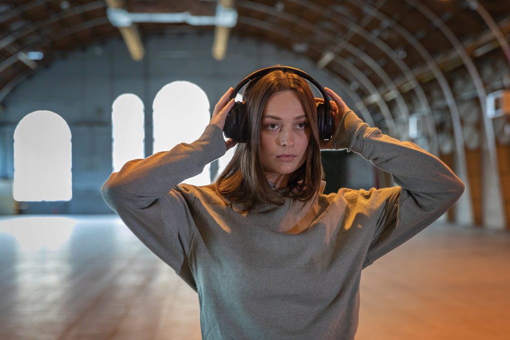 Urban Vitamin Palo Alto RCS rplastic headphone - Black