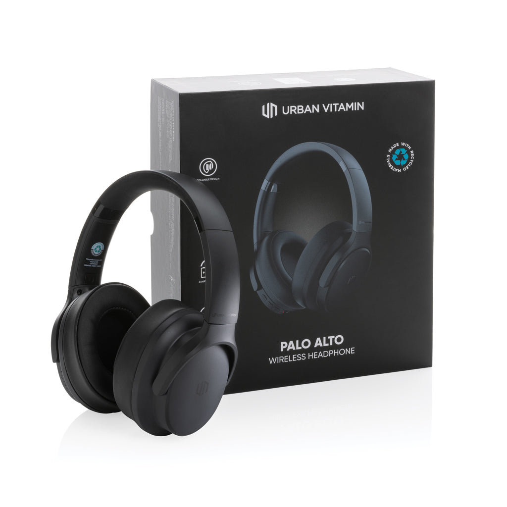 Urban Vitamin Palo Alto RCS rplastic headphone - Black