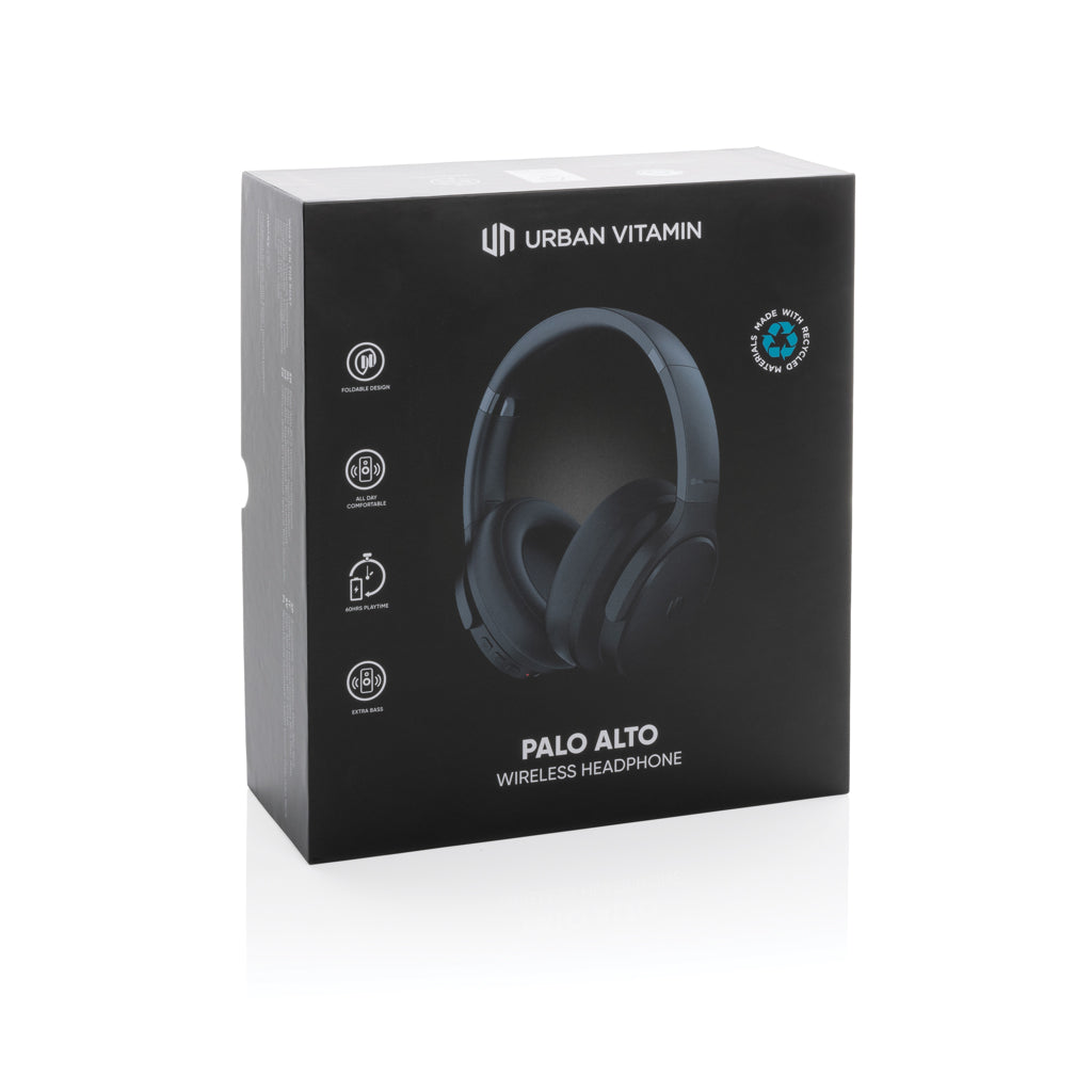 Urban Vitamin Palo Alto RCS rplastic headphone - Black
