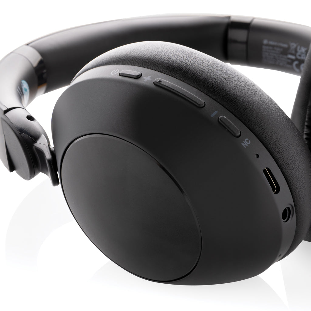 Urban Vitamin Cupertino RCS rplastic ANC headphone - Black