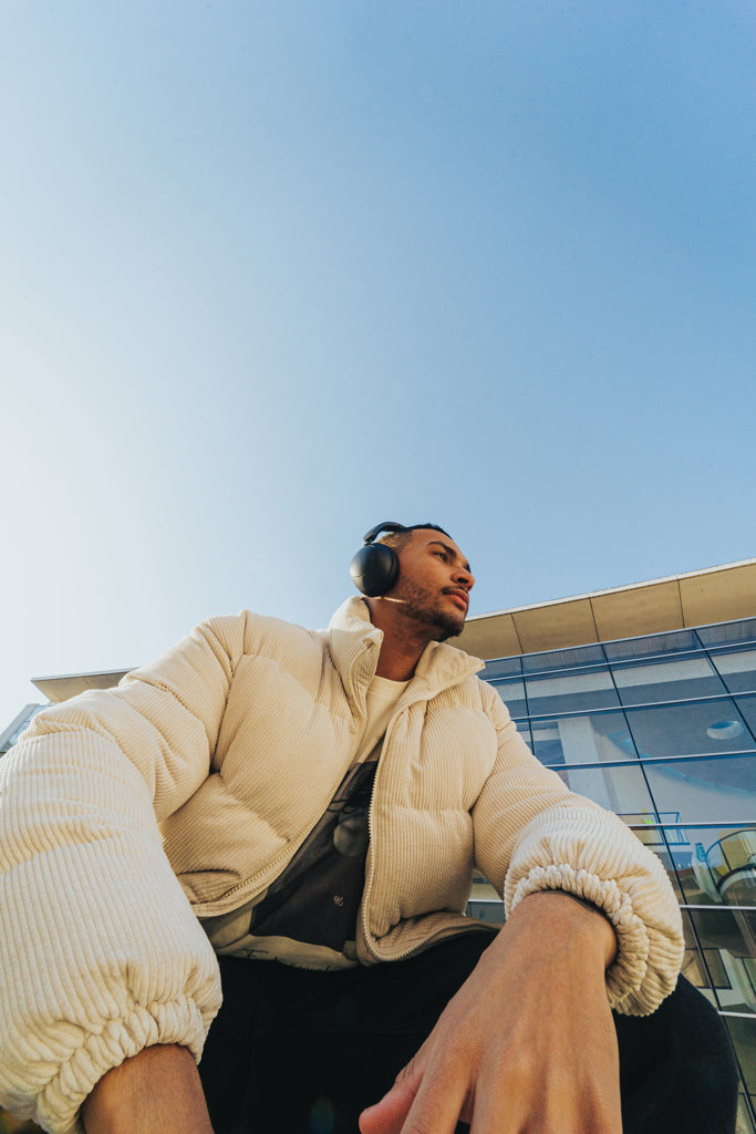 Urban Vitamin Cupertino RCS rplastic ANC headphone - Black