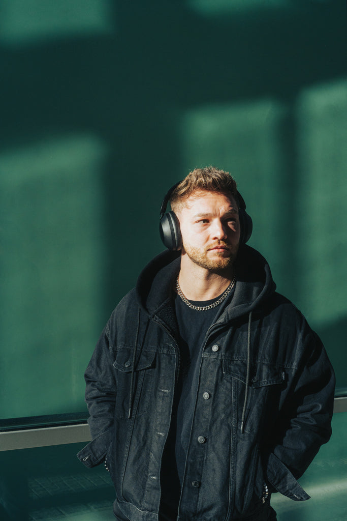 Urban Vitamin Cupertino RCS rplastic ANC headphone - Black