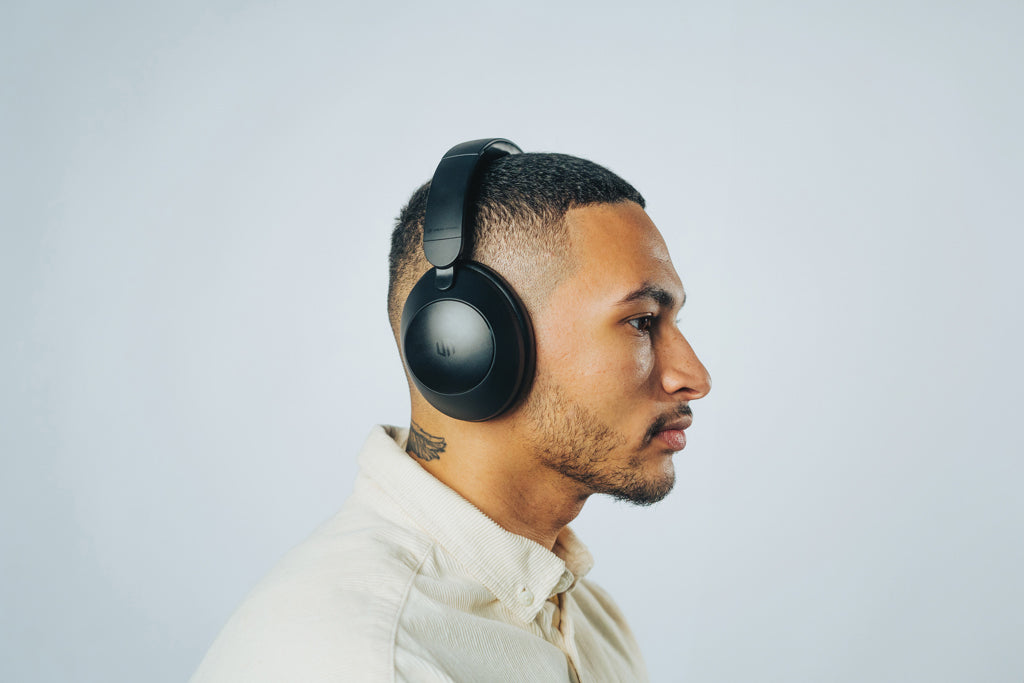 Urban Vitamin Cupertino RCS rplastic ANC headphone - Black