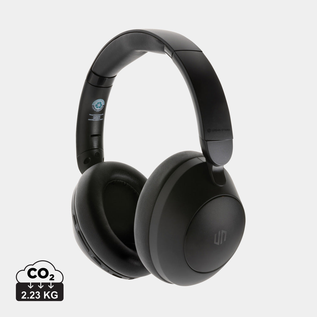 Urban Vitamin Cupertino RCS rplastic ANC headphone - Black