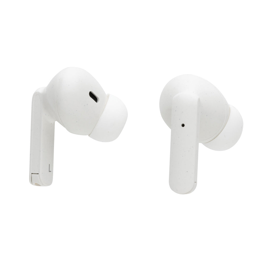 RCS recycled plastic Liberty Pro wireless earbuds - White