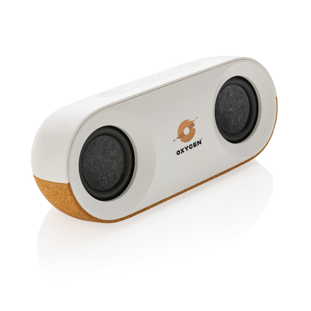 Oregon RCS recycled plastic and cork 10W speaker - Brown