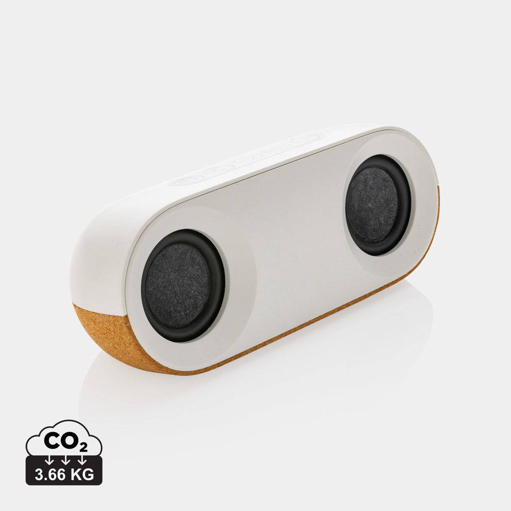 Oregon RCS recycled plastic and cork 10W speaker - Brown