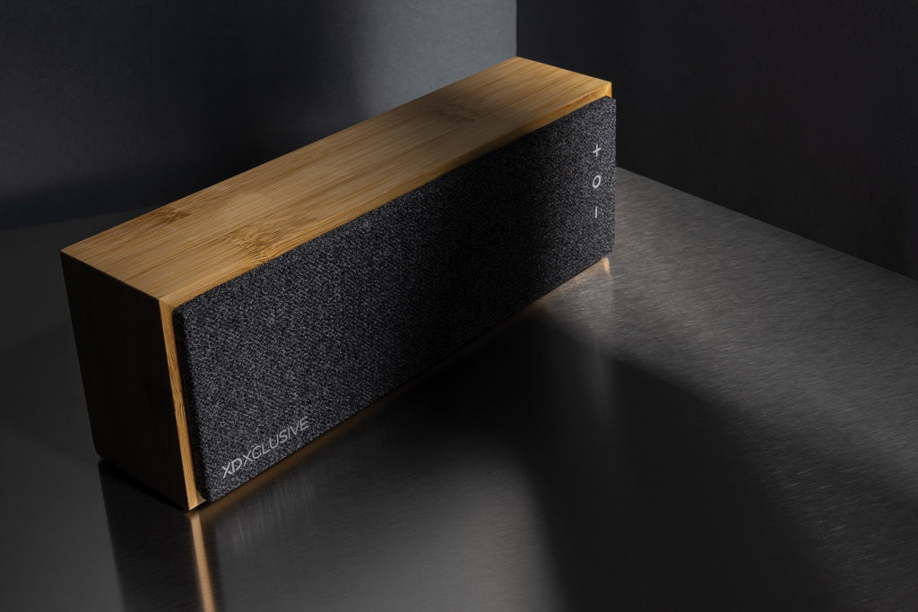 Wynn 10W bamboo wireless speaker - Brown
